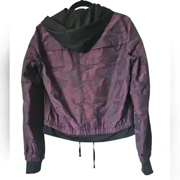 Blanc NOIR SkyFall Aviator Jacket Aubergine Camo Women's Sz Small - Picture 5 of 12